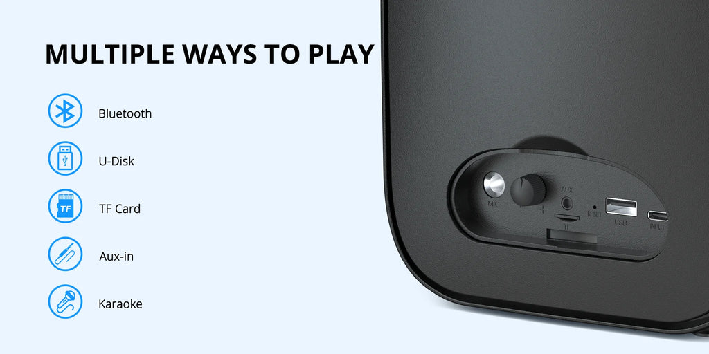 Altavoz,vocina Portátil Bluetooth Tronsmart® Halo 110 – Karaoke. CALIDAD ALTA