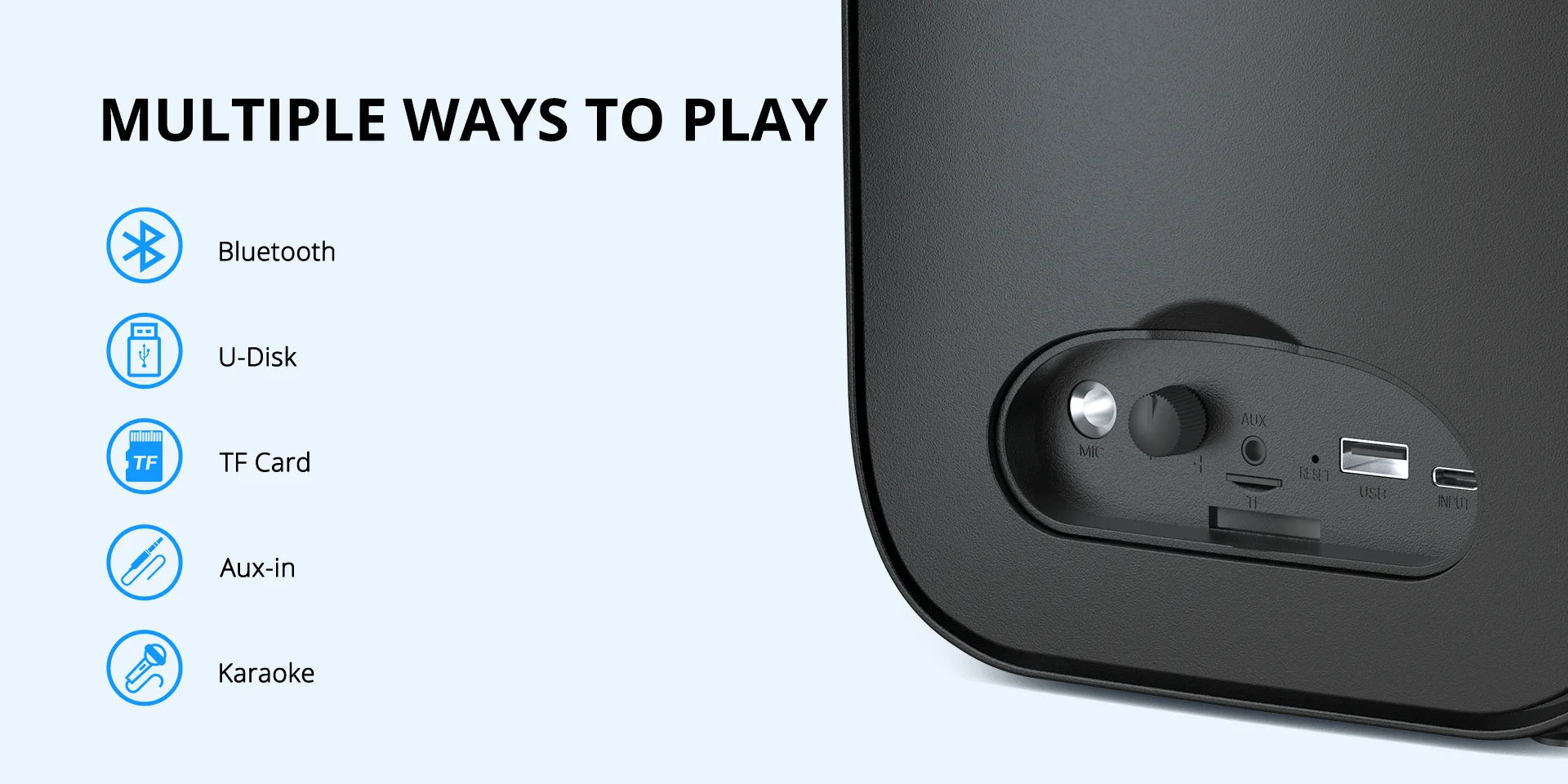 Altavoz,vocina Portátil Bluetooth Tronsmart® Halo 110 – Karaoke. CALIDAD ALTA