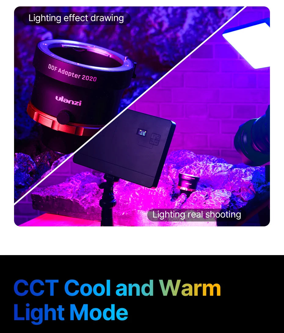 Luz de Video RGB Ulanzi LT003 - Panel 15W