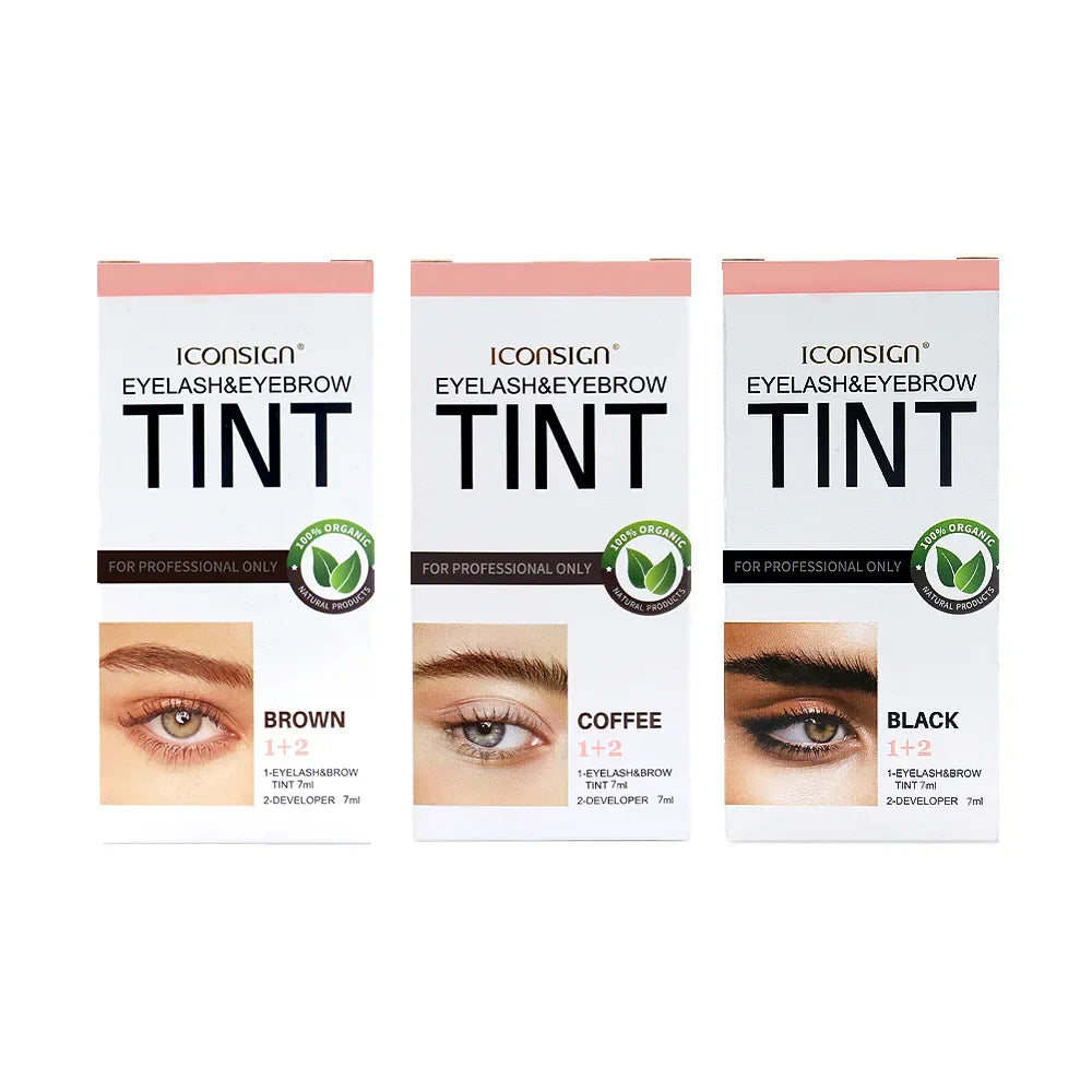 Kit de Tinte para Cejas y Pestañas – 3 Colores