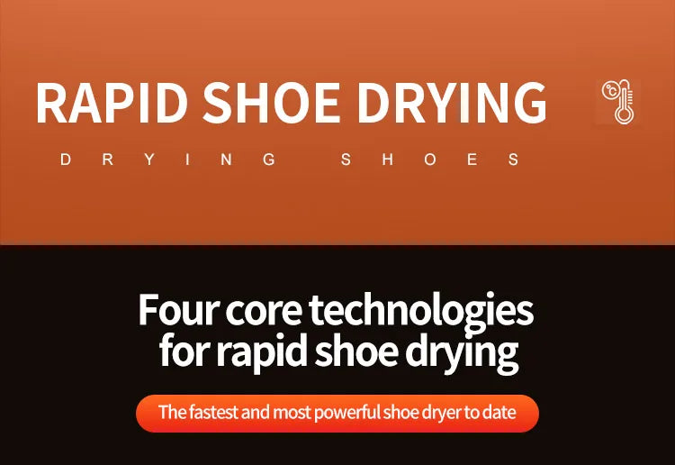 Secador de Zapatos Portátil Plegable - 180W