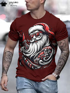 Camiseta Navideña Papá Noel - Manga Corta Hombre