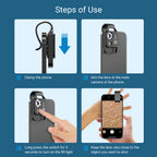 Lente Microscopio para Teléfono 100X/200X con Clip