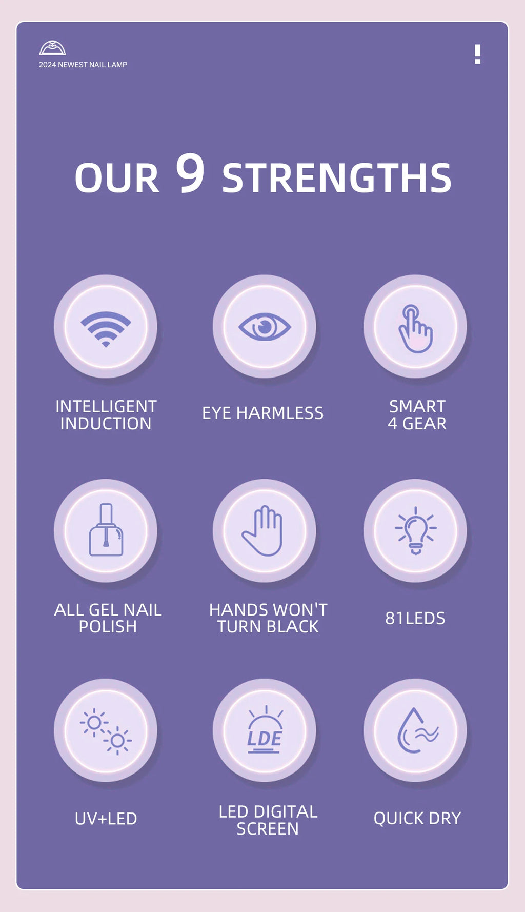 LÁMPARA DE UÑAS UV LED 380W PROFESIONAL