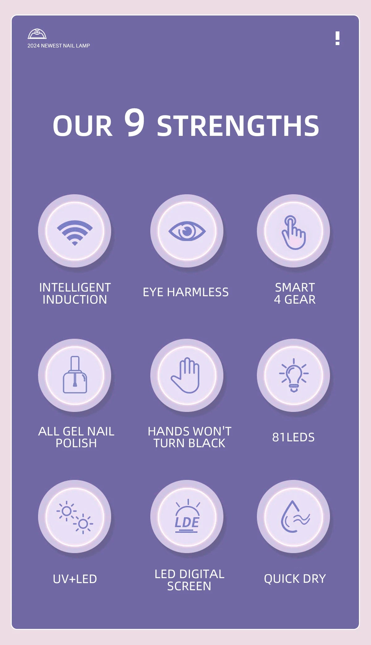 LÁMPARA DE UÑAS UV LED 380W PROFESIONAL