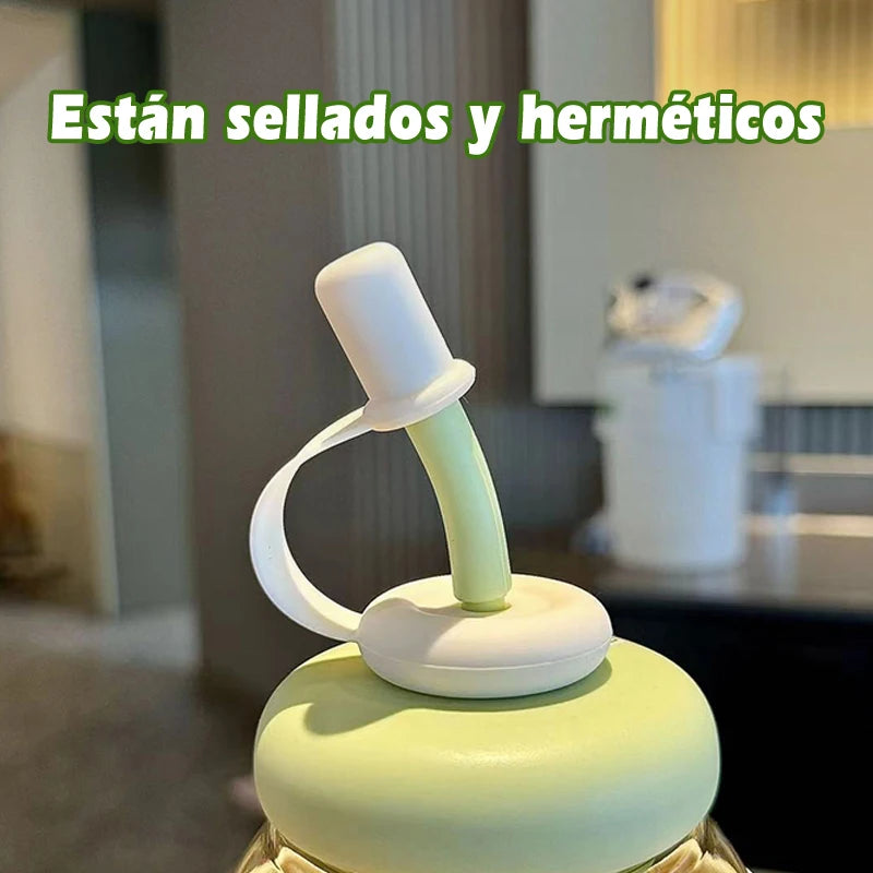 Vaso Reutilizable Grande con Asa y Pajita 1300 ml – IRUIBO