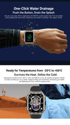 Reloj inteligente Blackview W80 Pro con pantalla de 1,91" y linterna LED para hombre