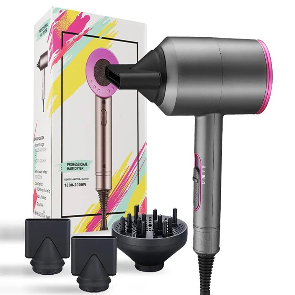 Secador de pelo profesional, potente 1800W