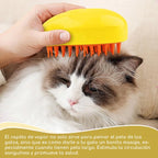 Cepillo Vapor 3 en 1 para Mascotas – Limpieza, Masaje y Depilación | Beauyork