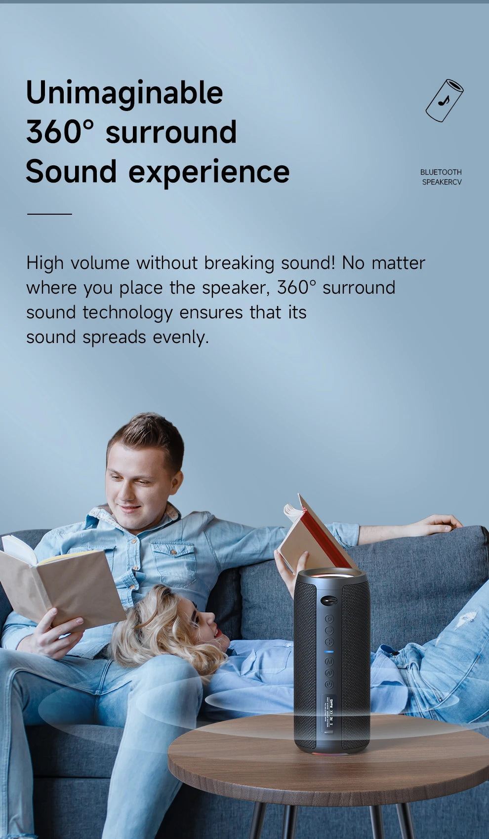 Altavoz Portátil Bluetooth ZEALOT® S51 Pro – 40W. CALIDAD ALTA