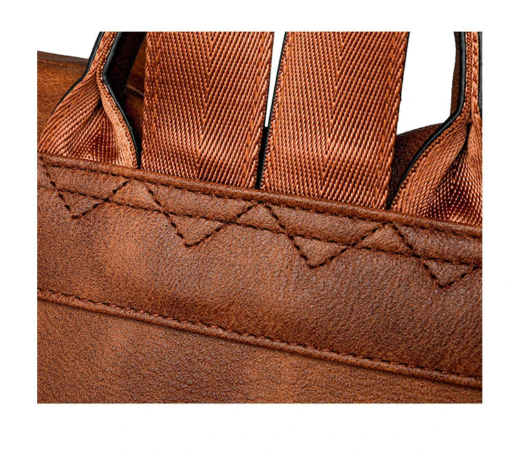 Mochila Retro Impermeable PU - Antirrobo Mujer