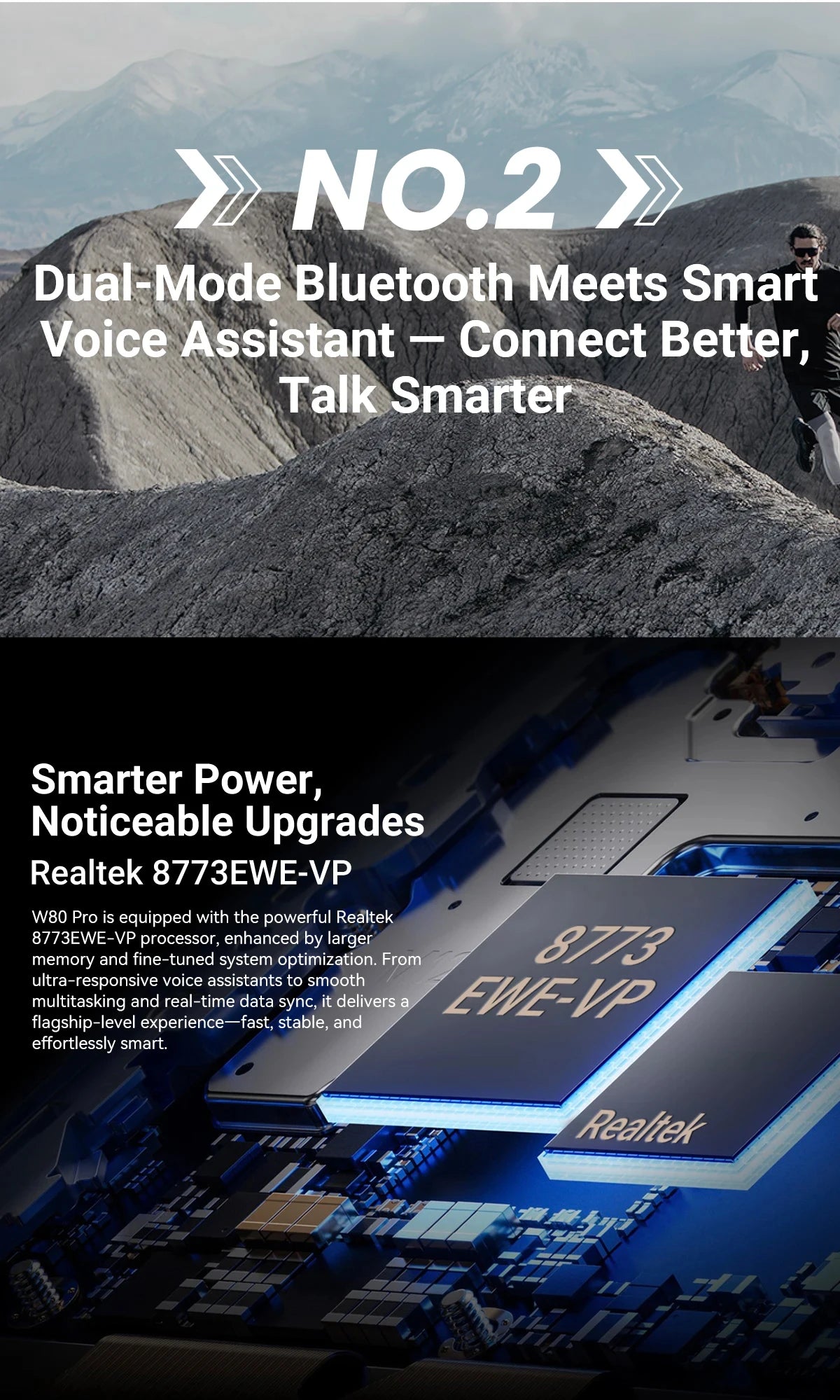 Reloj inteligente Blackview W80 Pro con pantalla de 1,91" y linterna LED para hombre