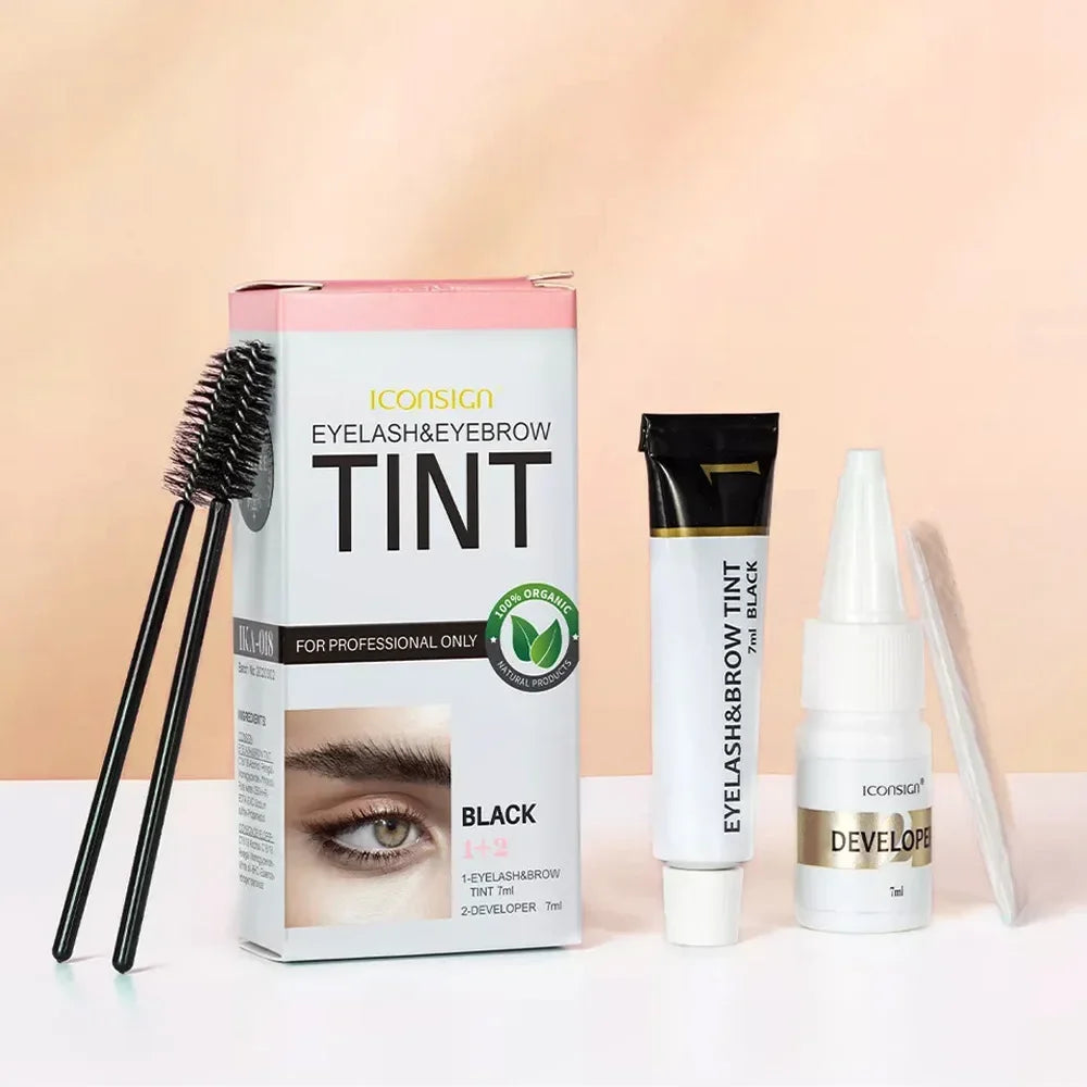 Kit de Tinte para Cejas y Pestañas – 3 Colores