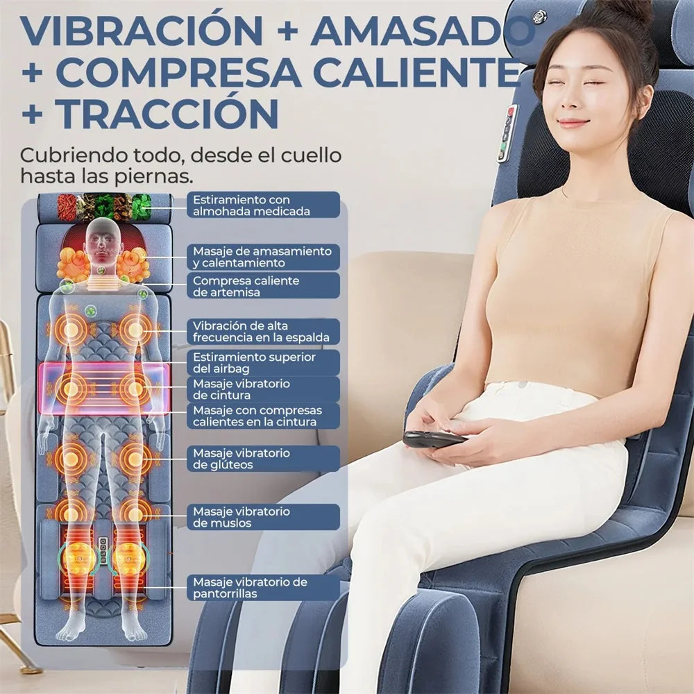Colchoneta de Masaje Eléctrica - 10 Motores