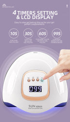 LÁMPARA DE UÑAS UV LED 380W PROFESIONAL