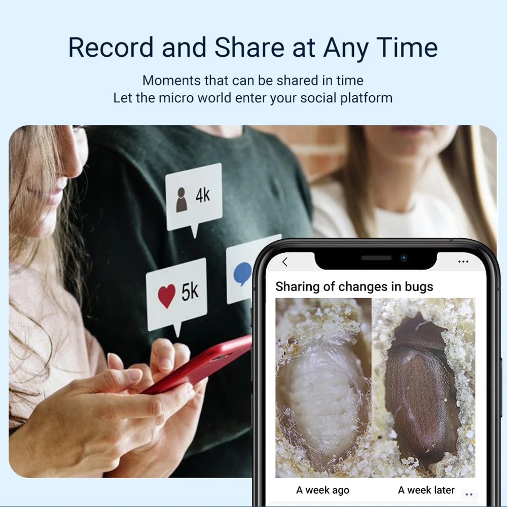 Lente Microscopio para Teléfono 100X/200X con Clip