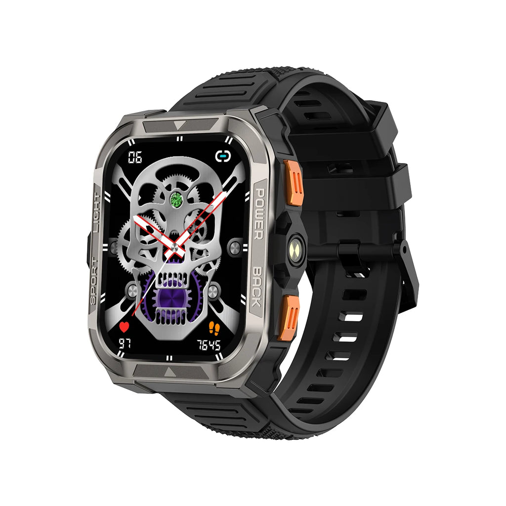 Reloj inteligente Blackview W80 Pro con pantalla de 1,91" y linterna LED para hombre