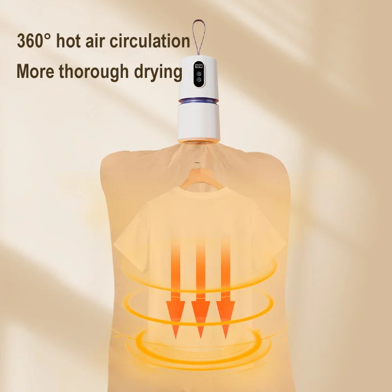 Secadora Portátil Mini de Viaje - Calentamiento PTC