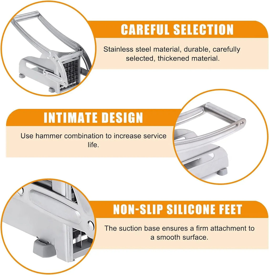 Cortadora de Papas Multifuncional - Acero Inoxidable
