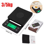 Báscula Digital Multifunción para Café con Temporizador