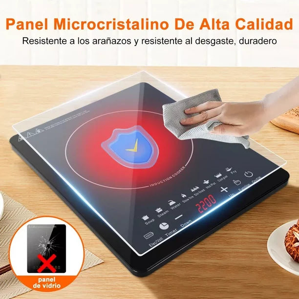 Cocina de Inducción 2200W - Control Táctil