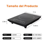 Cocina de Inducción 2200W - Control Táctil